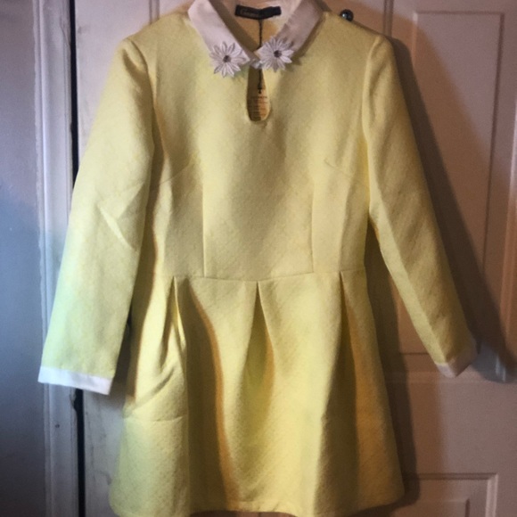 Easter Gem! Vintage dress New XS adorable yellow - Picture 1 of 7